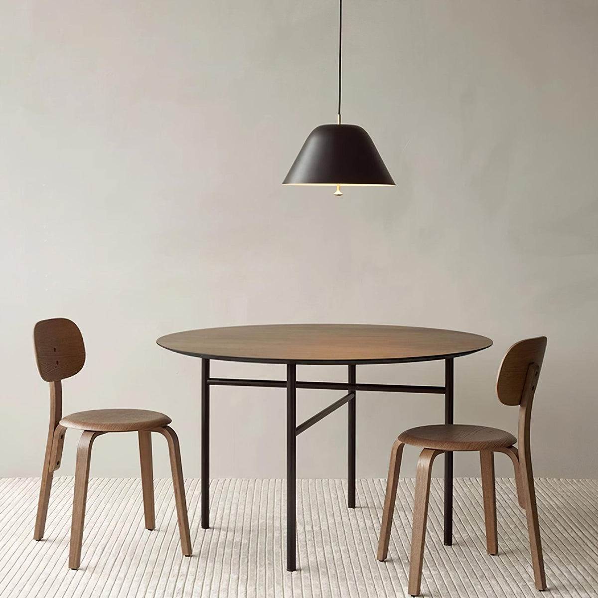 Lampada a sospensione moderna in metallo, paralume verde e bianco minimalista