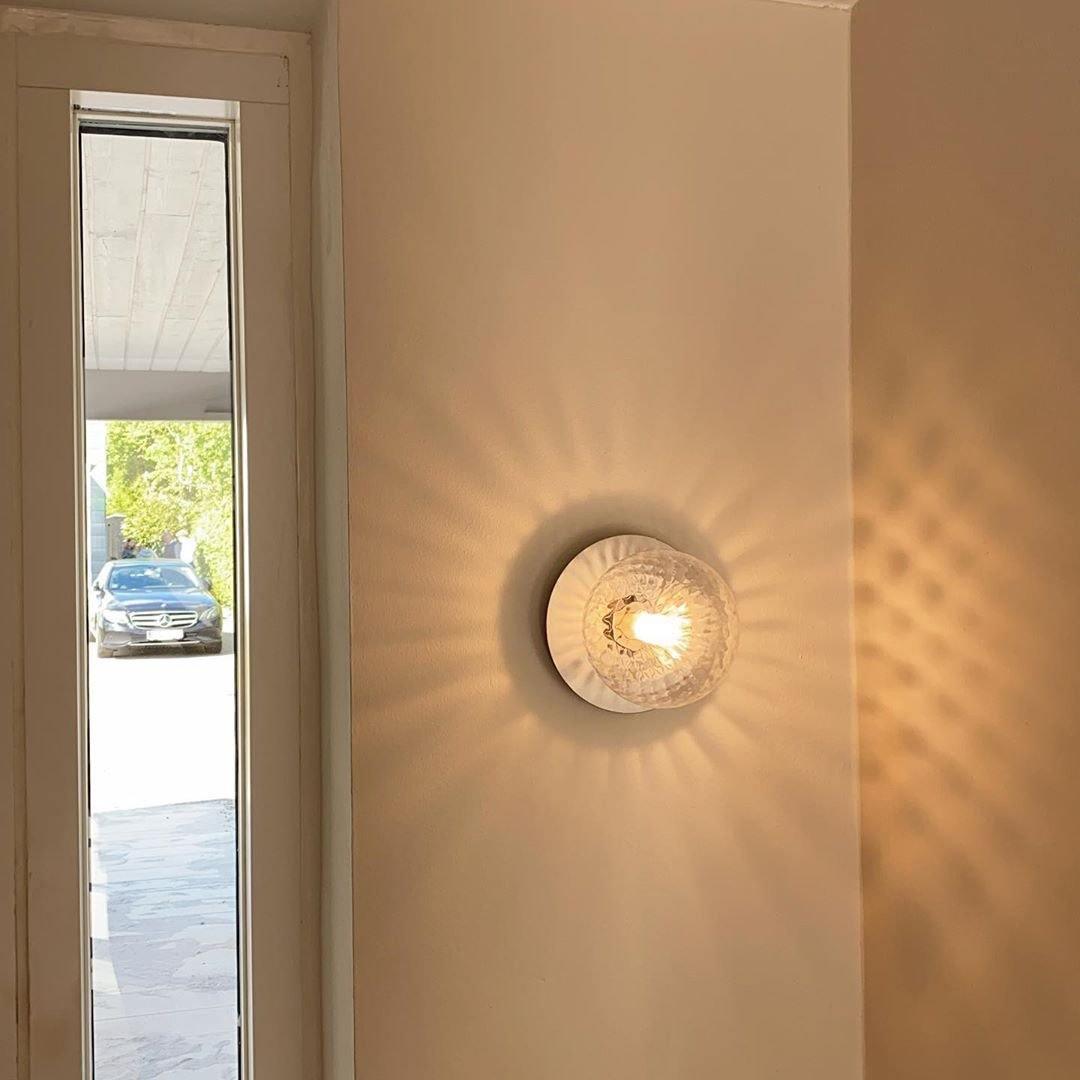 Nifte lampada da parete Disco sfera Globale minimalista