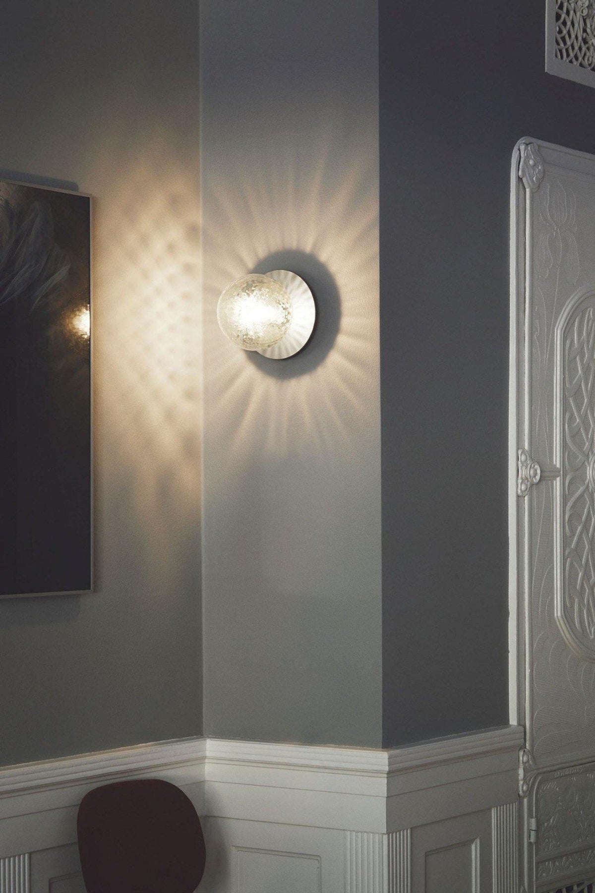 Nifte lampada da parete Disco sfera Globale minimalista