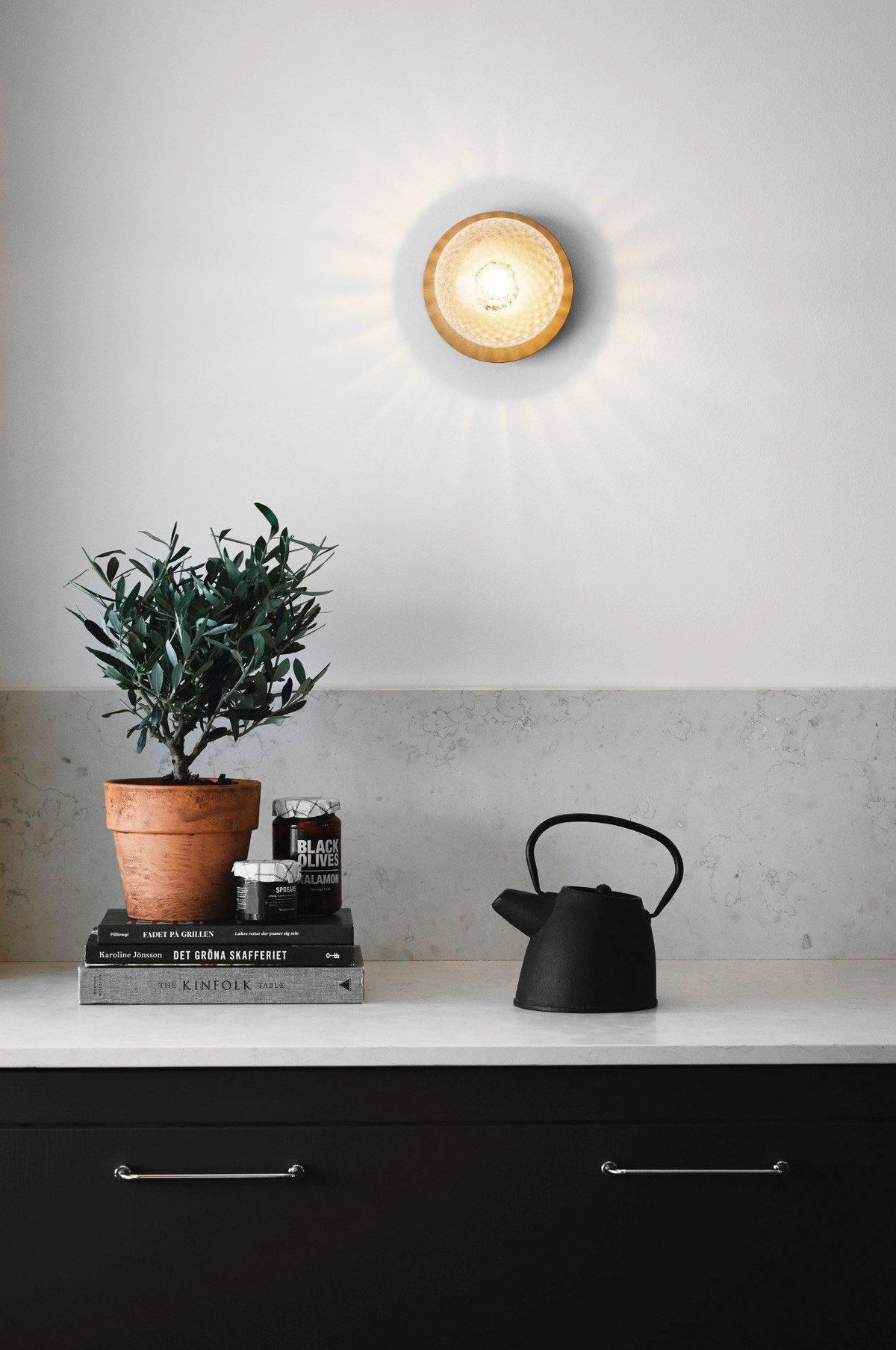 Nifte lampada da parete Disco sfera Globale minimalista