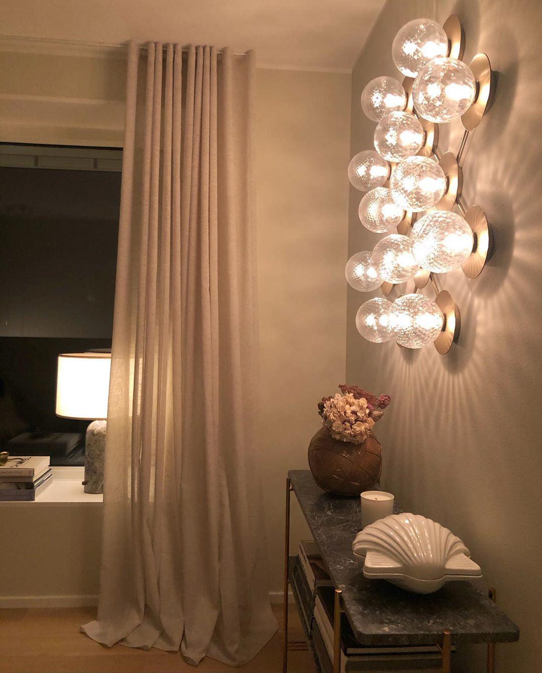 Nifte lampada da parete Disco sfera Globale minimalista
