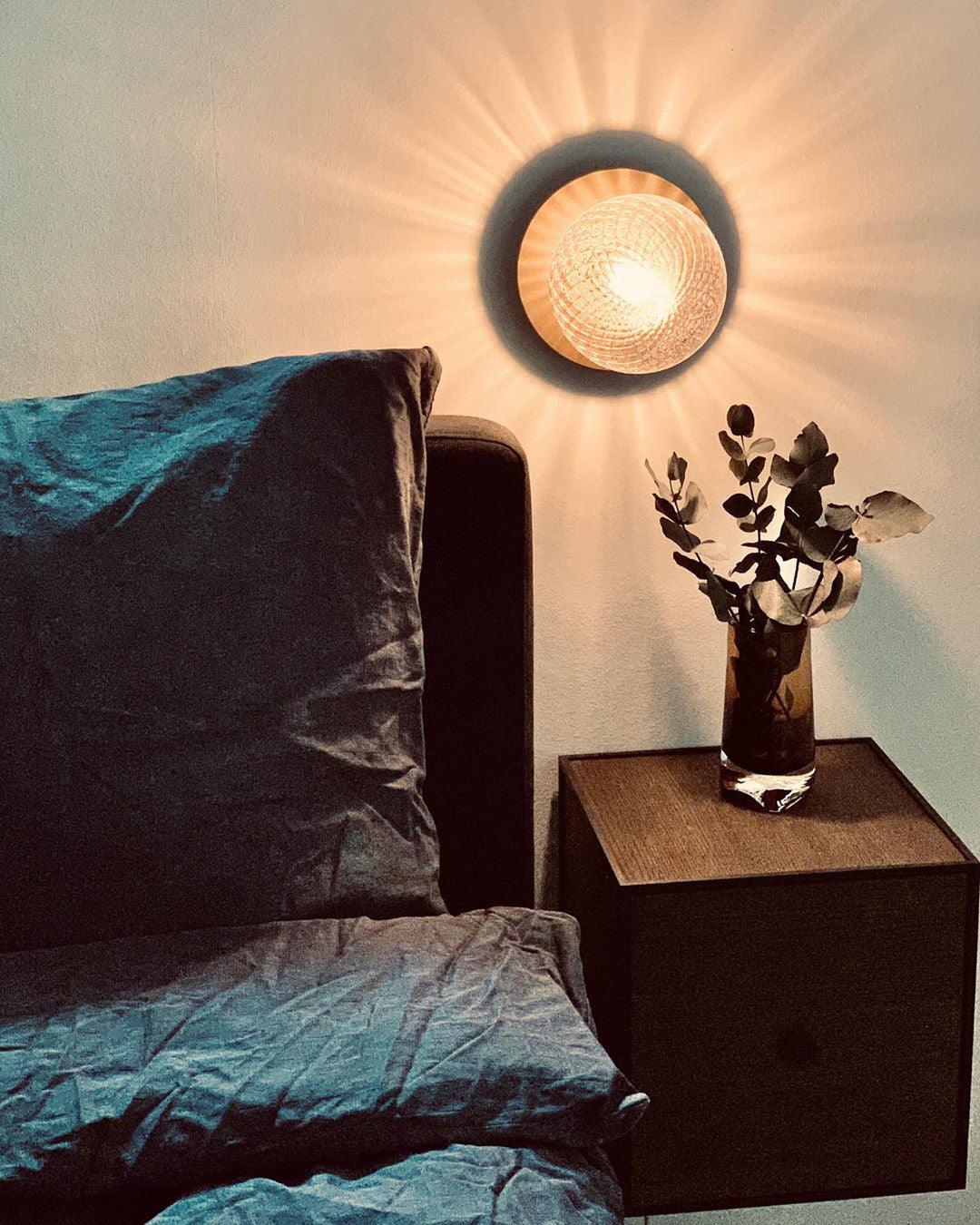 Nifte lampada da parete Disco sfera Globale minimalista
