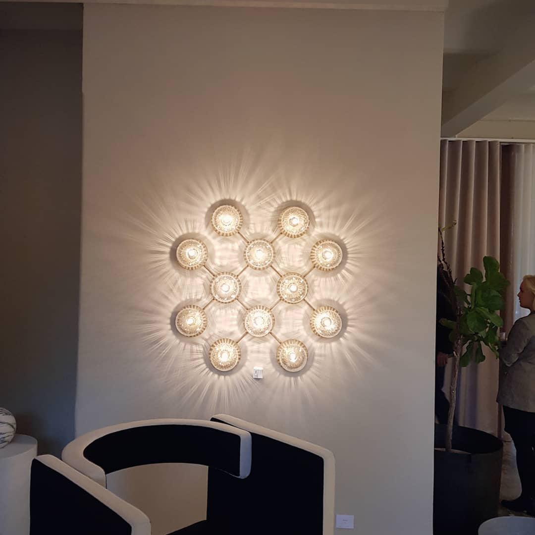 Nifte lampada da parete Disco sfera Globale minimalista