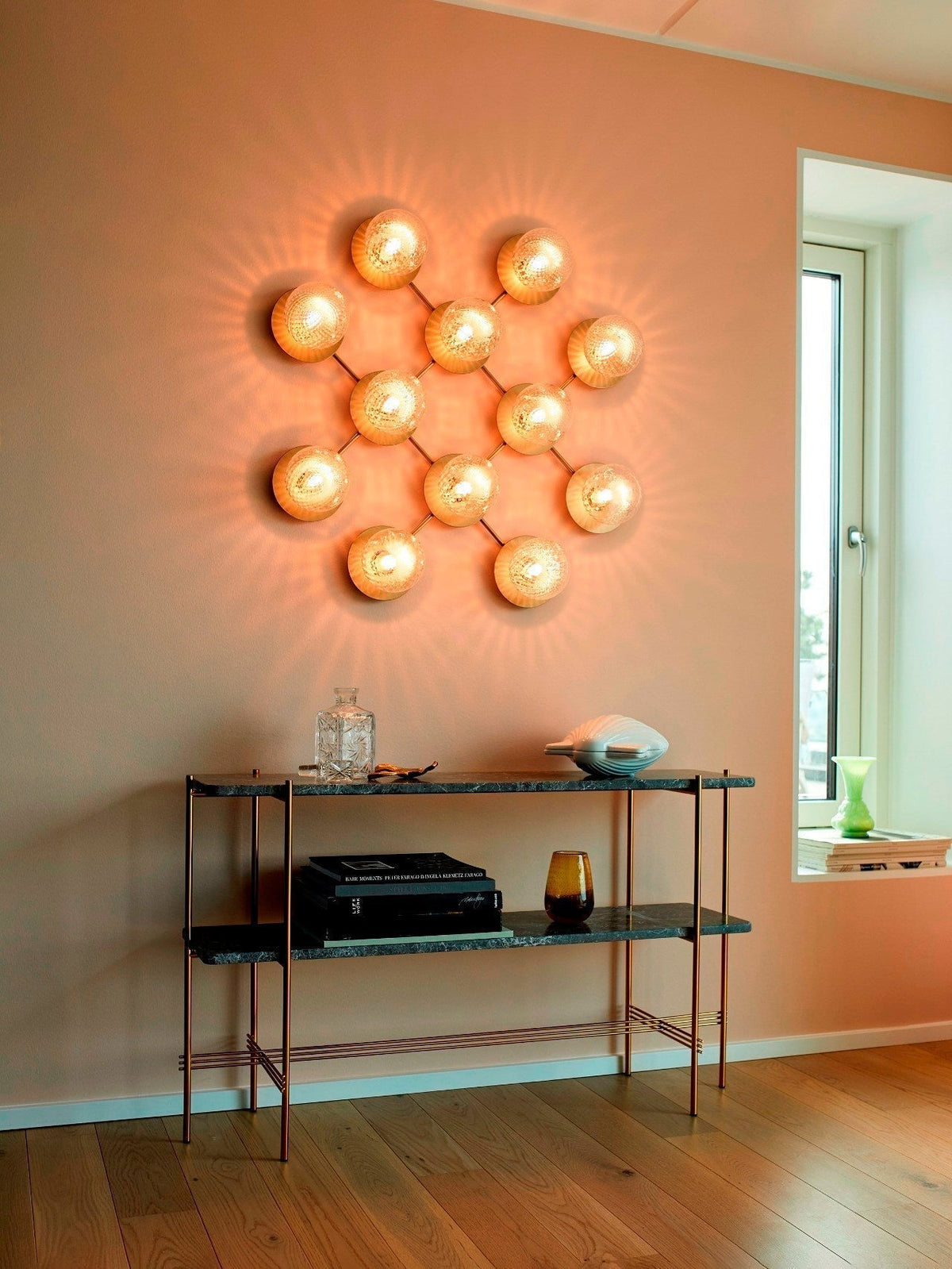 Nifte lampada da parete Disco sfera Globale minimalista