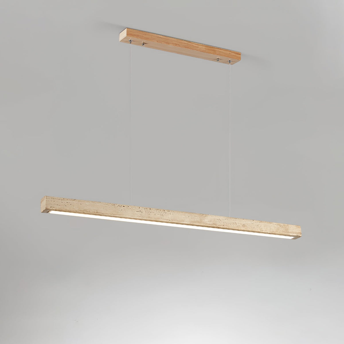 Imiror Lampada a Sospensione Lineare Minimalista Travertino - Relic Pieces