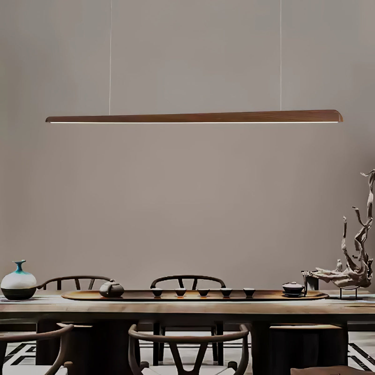 Sylanaya lampada a sospensione minimalista in legno