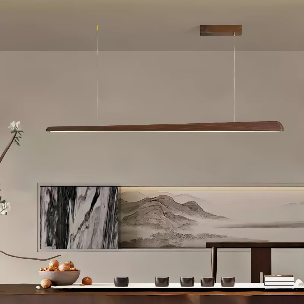 Sylanaya lampada a sospensione minimalista in legno