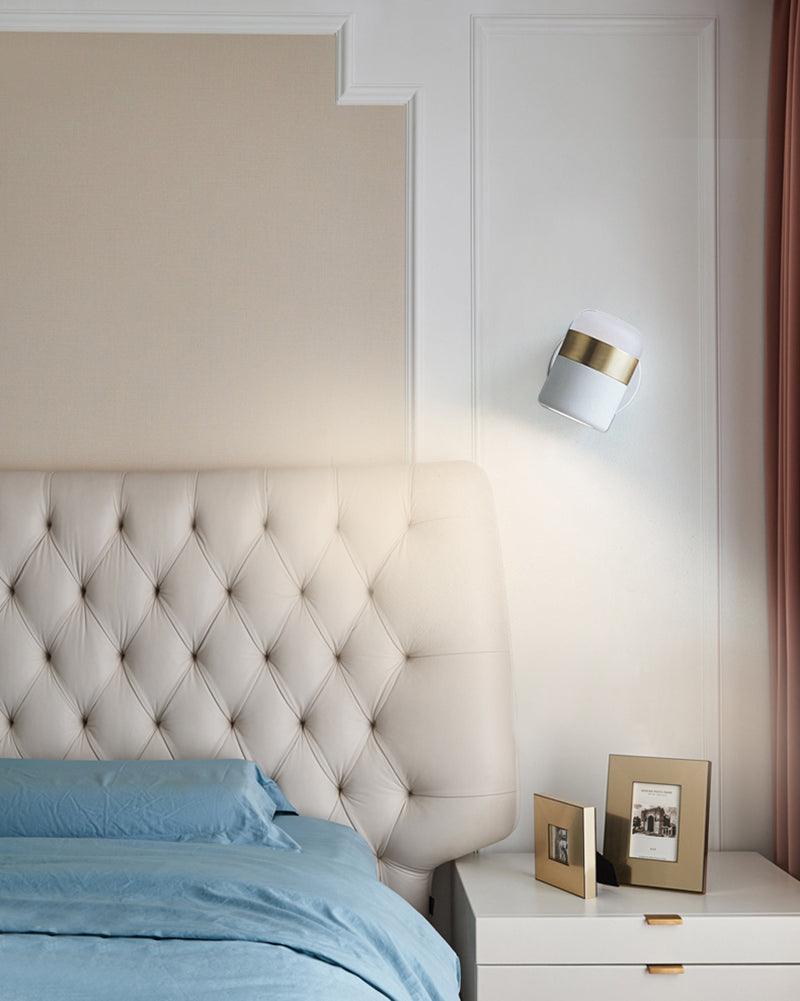 Liorinora lampada da parete in vetro nero con Cavo Regolabile