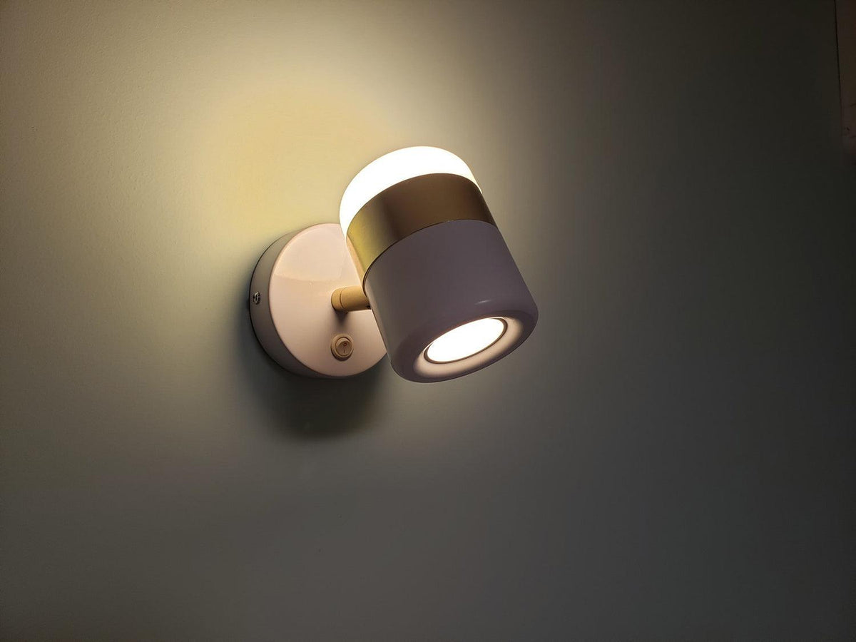 Liorinora lampada da parete in vetro nero con Cavo Regolabile