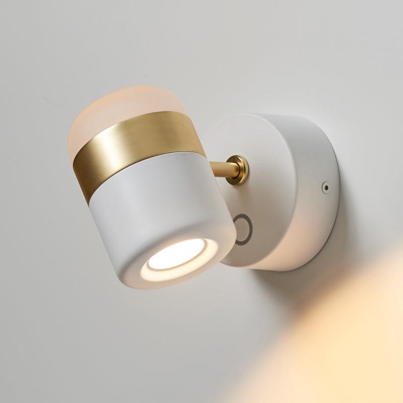Liorinora lampada da parete in vetro nero con Cavo Regolabile