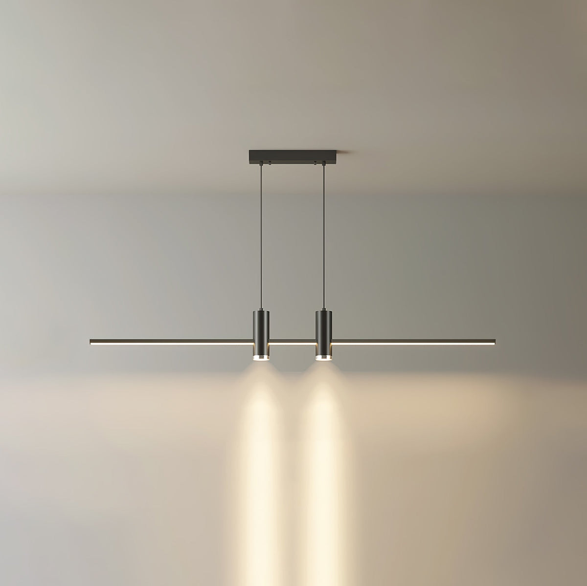 Auroaine lampada a sospensione Oro minimalista lineare per sala da pranzo
