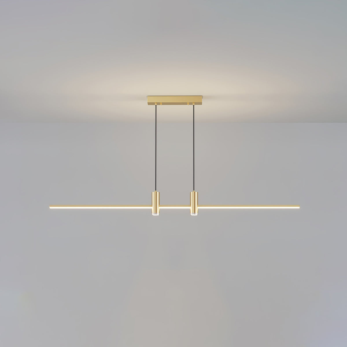 Auroaine lampada a sospensione Oro minimalista lineare per sala da pranzo