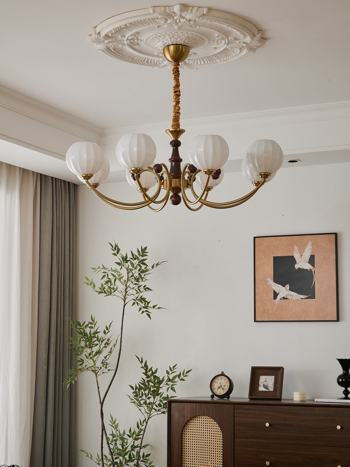 Omirara lampadario Eleganza vintage in legno Tradizionale