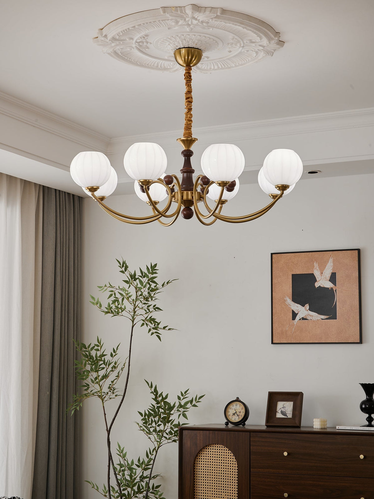 Omirara lampadario Eleganza vintage in legno Tradizionale