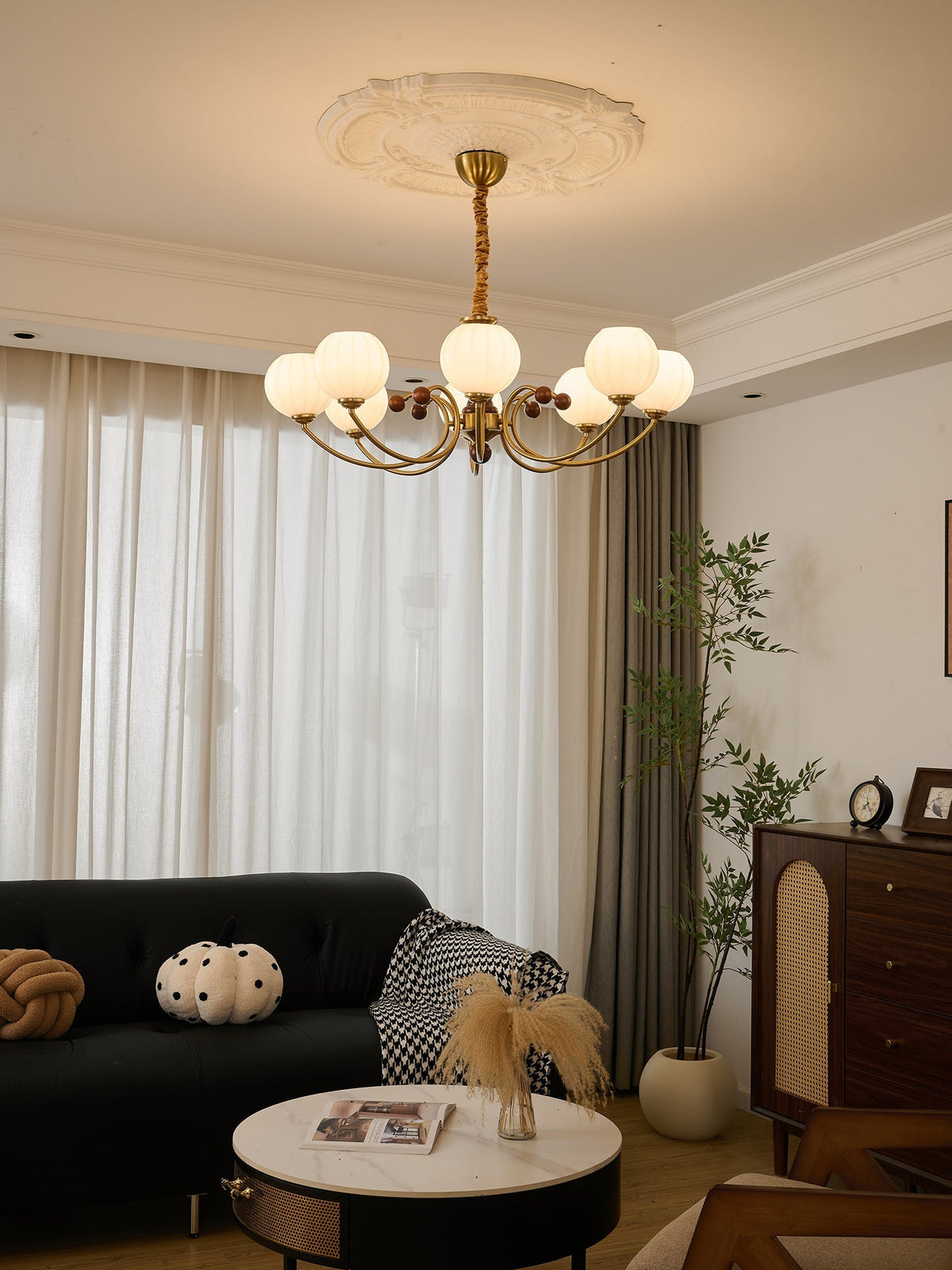 Omirara lampadario Eleganza vintage in legno Tradizionale