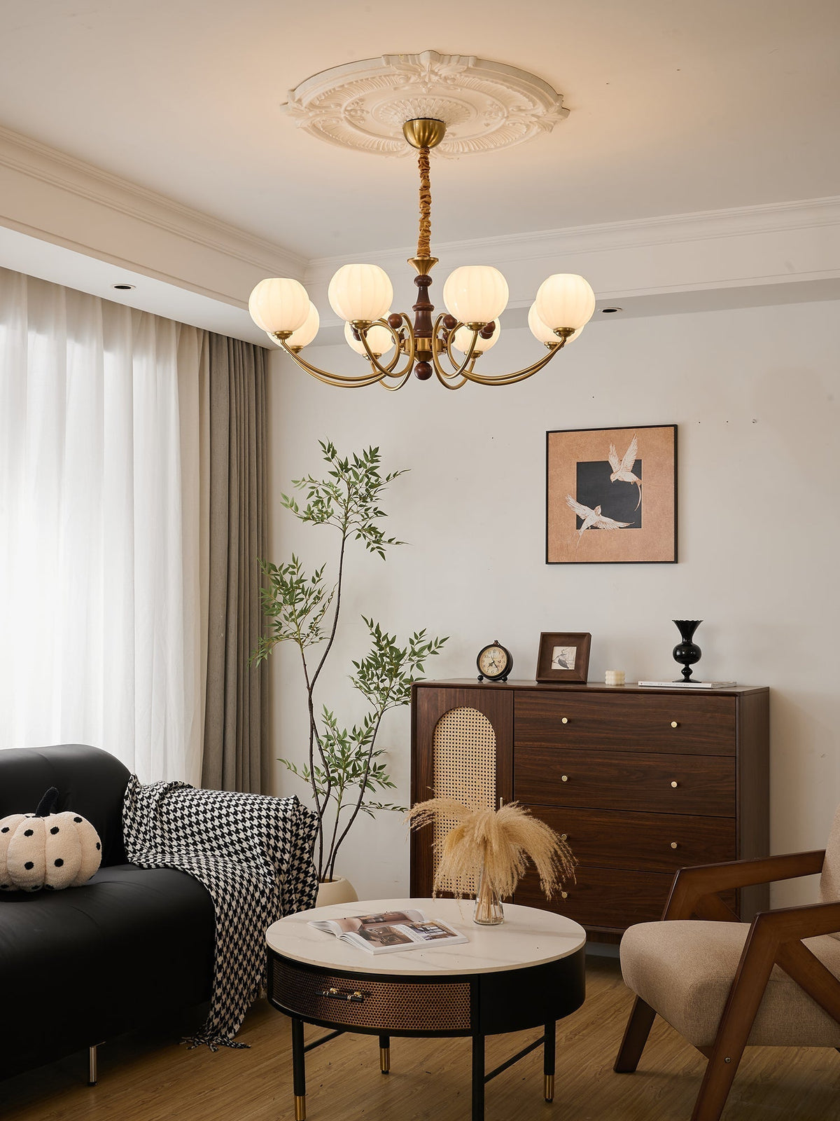 Omirara lampadario Eleganza vintage in legno Tradizionale