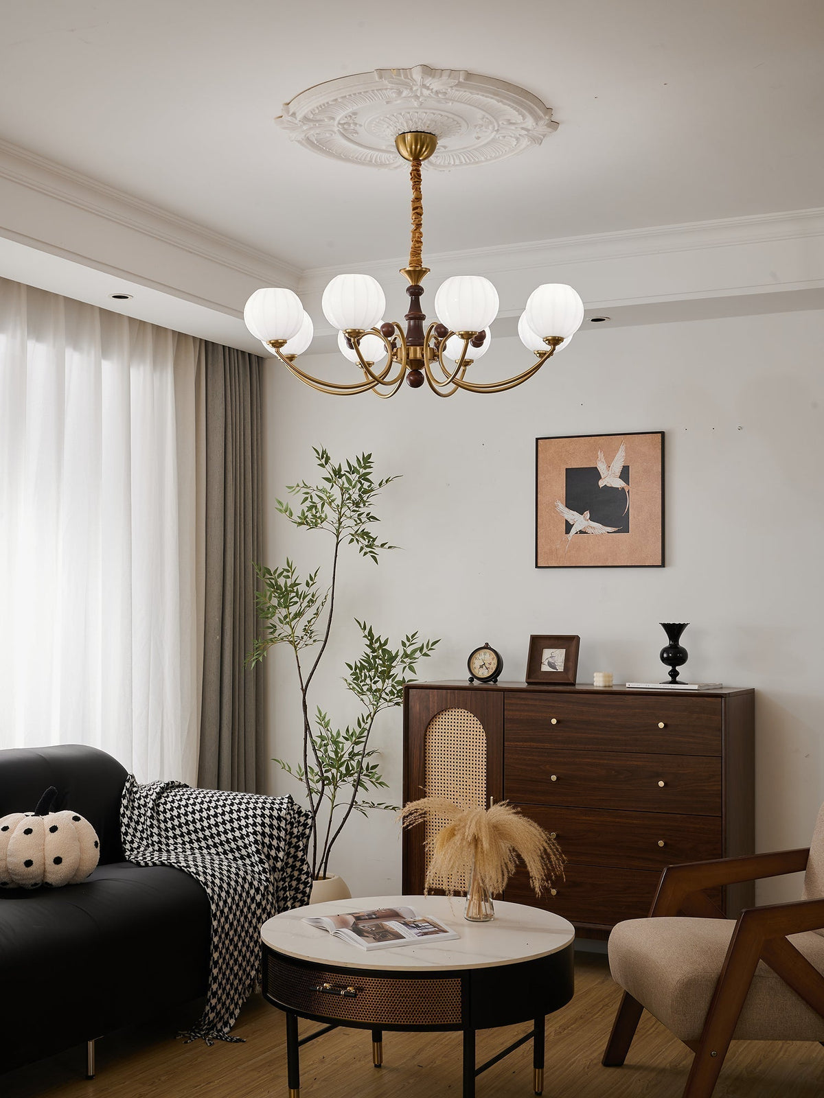 Omirara lampadario Eleganza vintage in legno Tradizionale