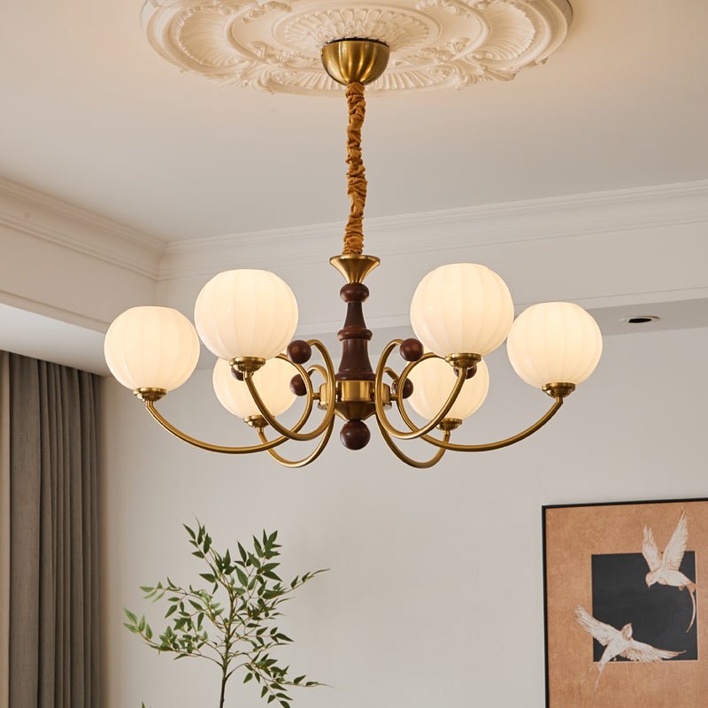 Omirara lampadario Eleganza vintage in legno Tradizionale