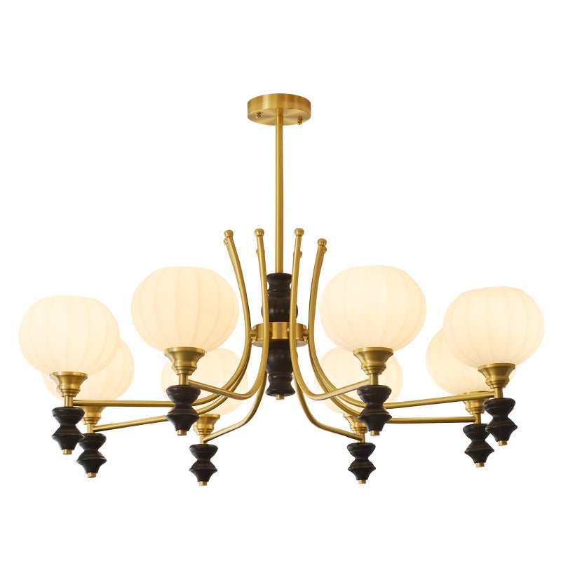 Zavenen lampadario Eleganza vintage in legno e ottone