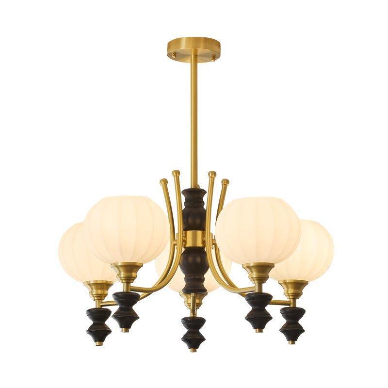 Zavenen lampadario Eleganza vintage in legno e ottone