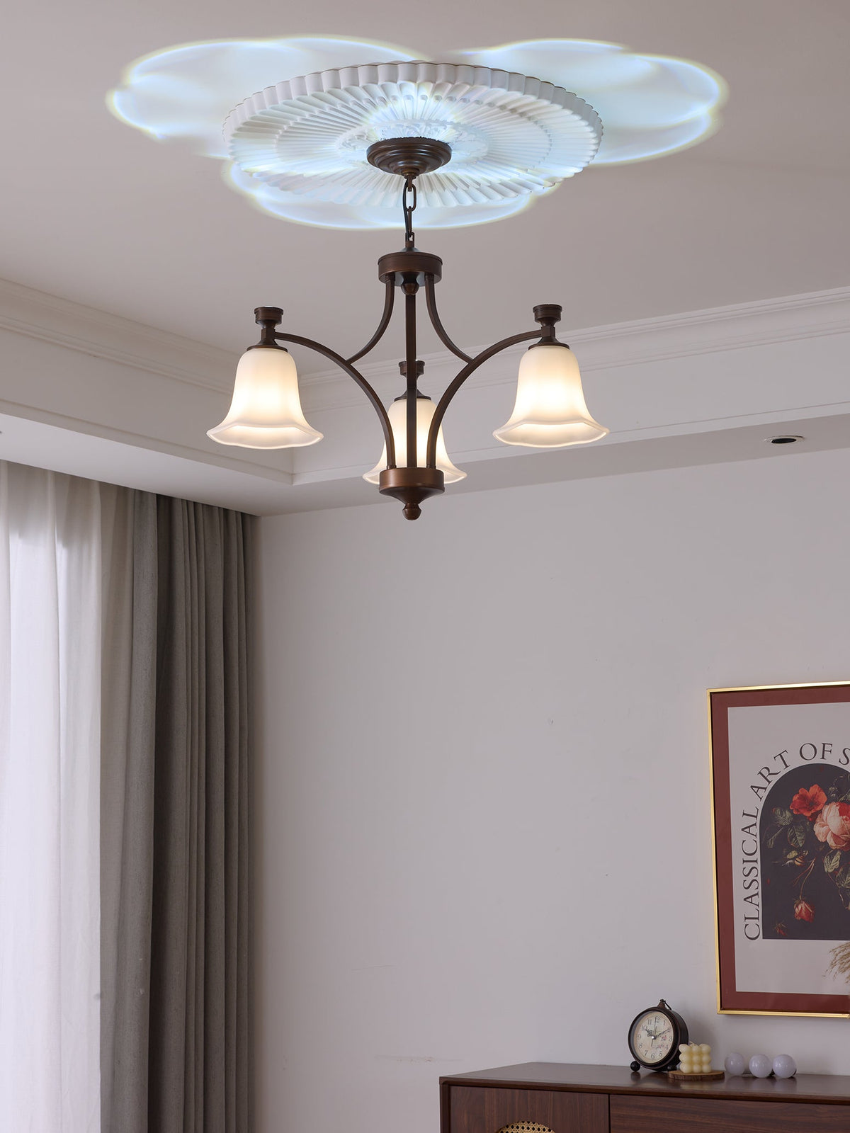 Viloros lampadario Tradizionale Premium in vetro a Campana