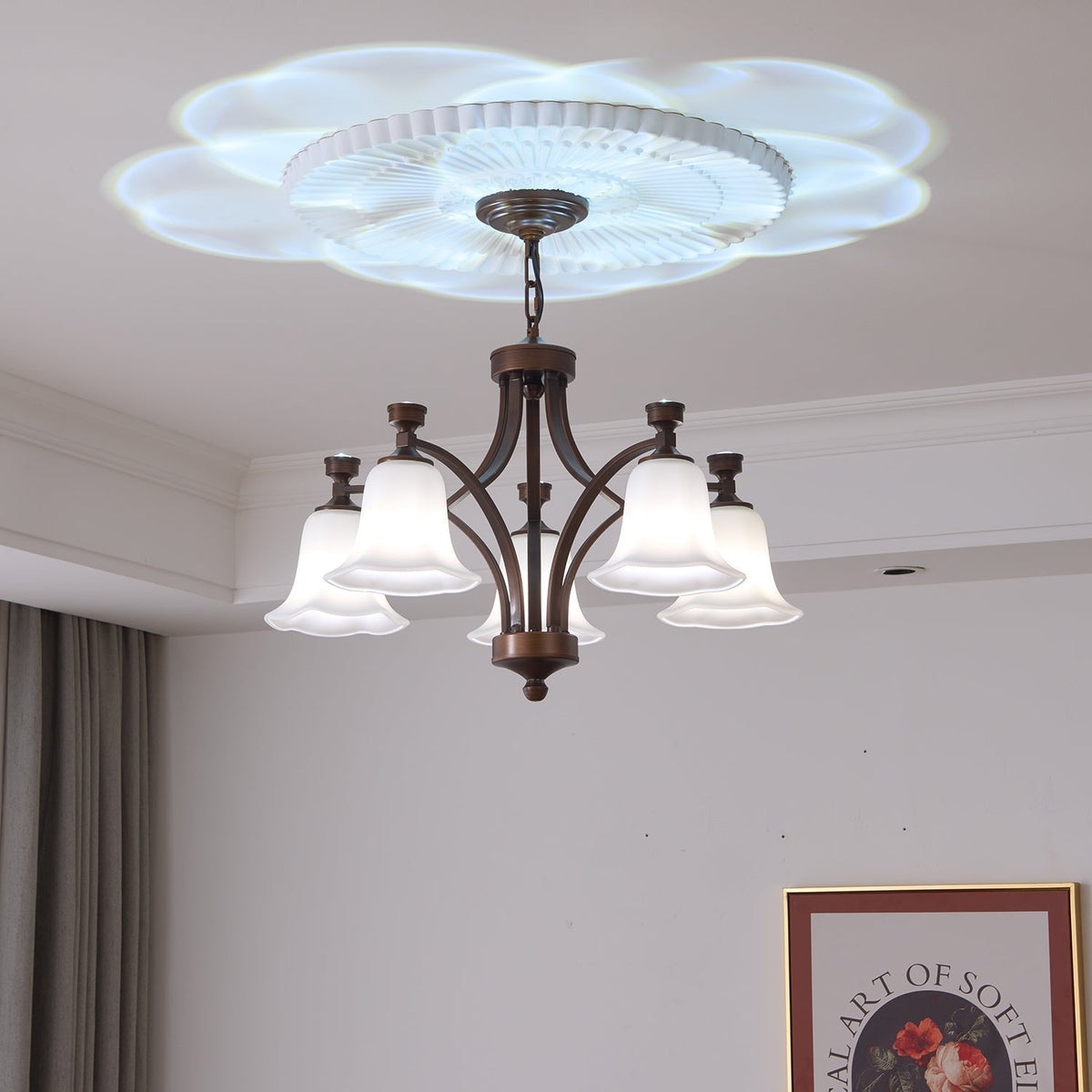 Viloros lampadario Tradizionale Premium in vetro a Campana