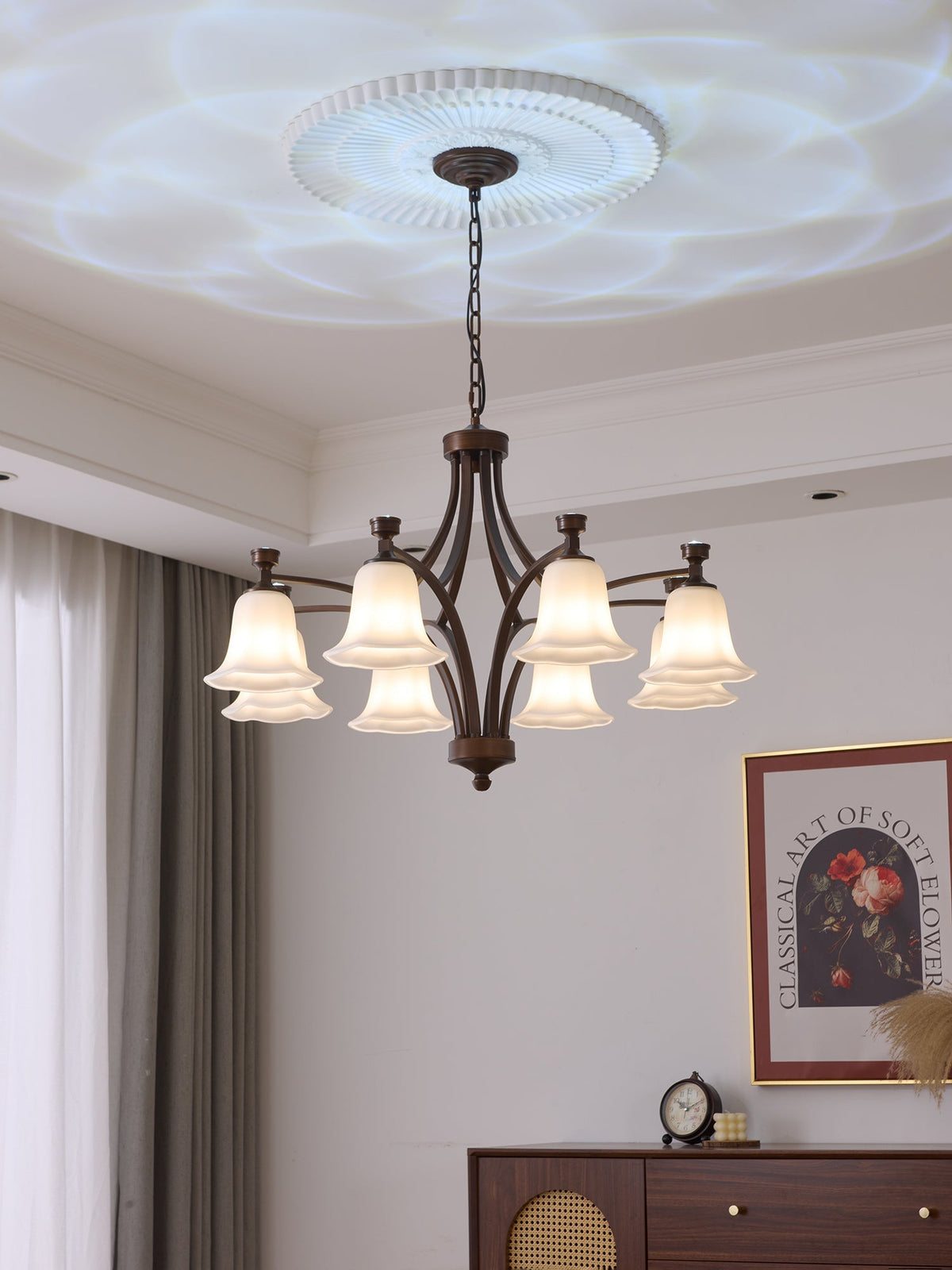 Viloros lampadario Tradizionale Premium in vetro a Campana
