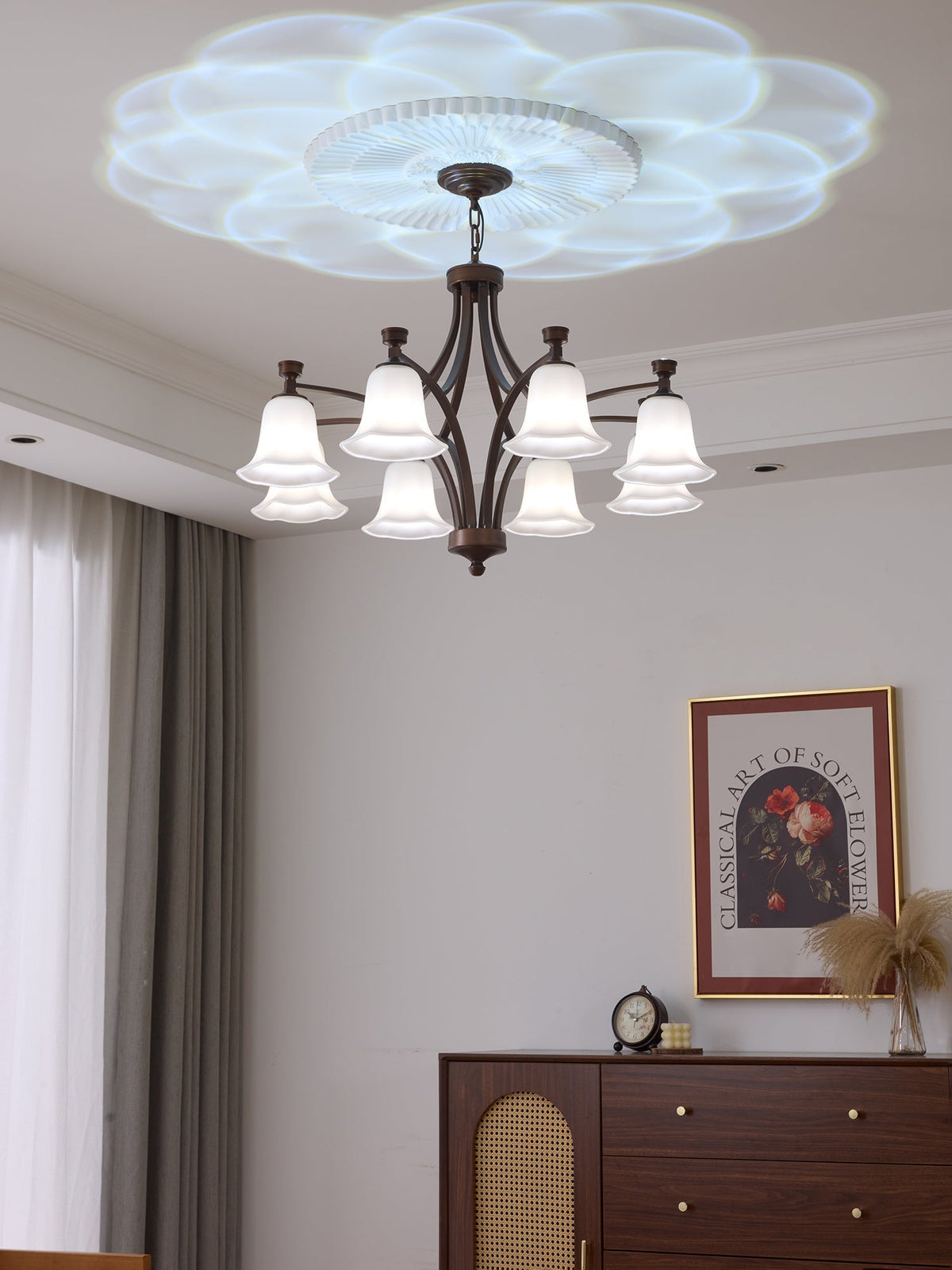 Viloros lampadario Tradizionale Premium in vetro a Campana