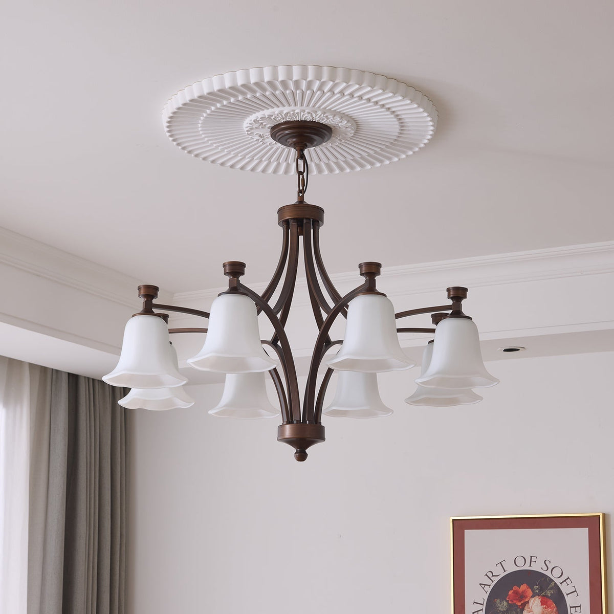 Viloros lampadario Tradizionale Premium in vetro a Campana