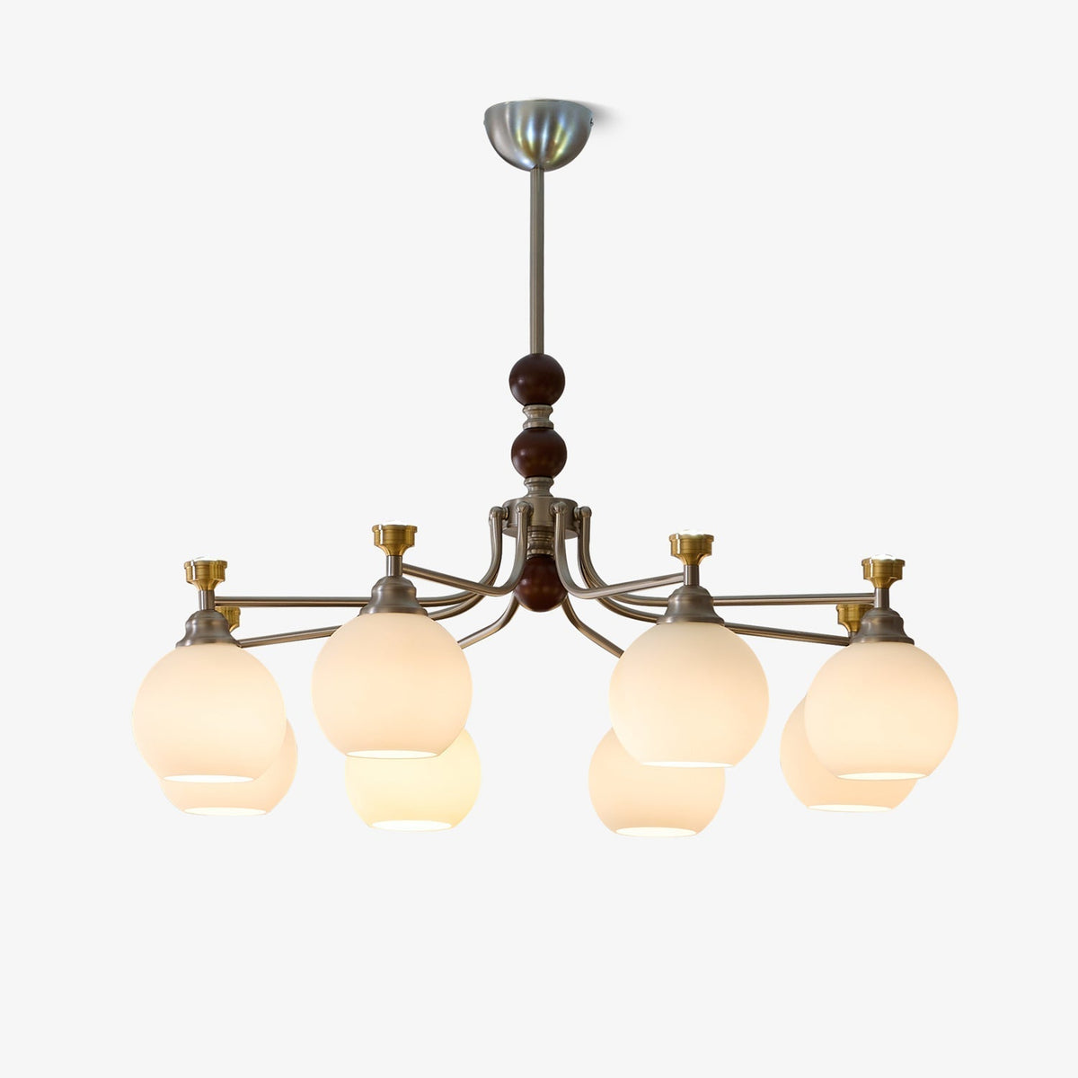 Eursoria lampadario legno vetro Art Orb Tradizionale a globo