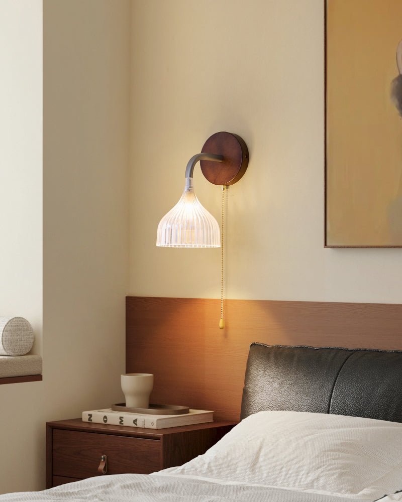 Cimararae Elegance lampada da parete in legno classico