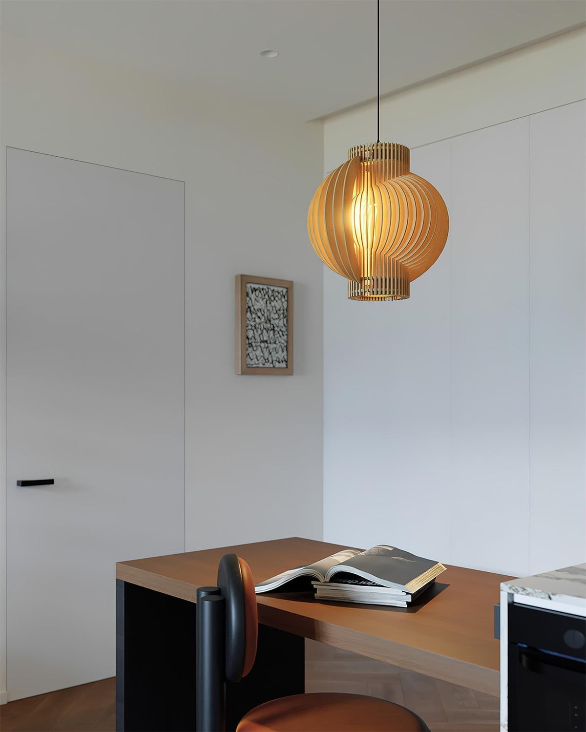 Rinaena lampada a sospensione in legno