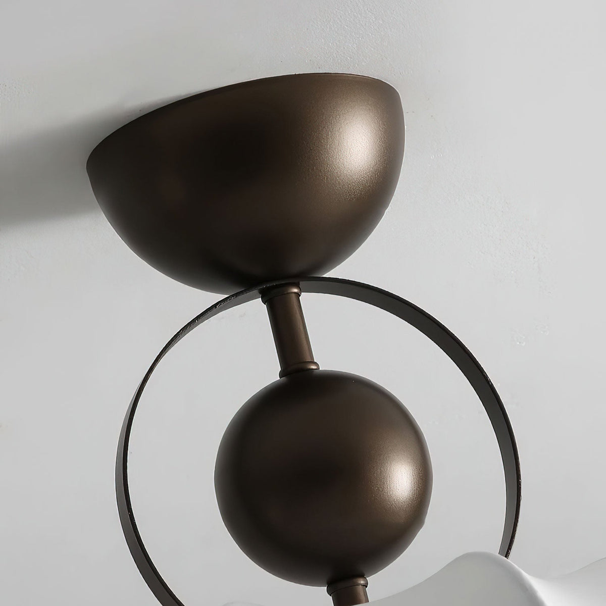 Yunshui lampada a sospensione in tessuto bronzo floreale