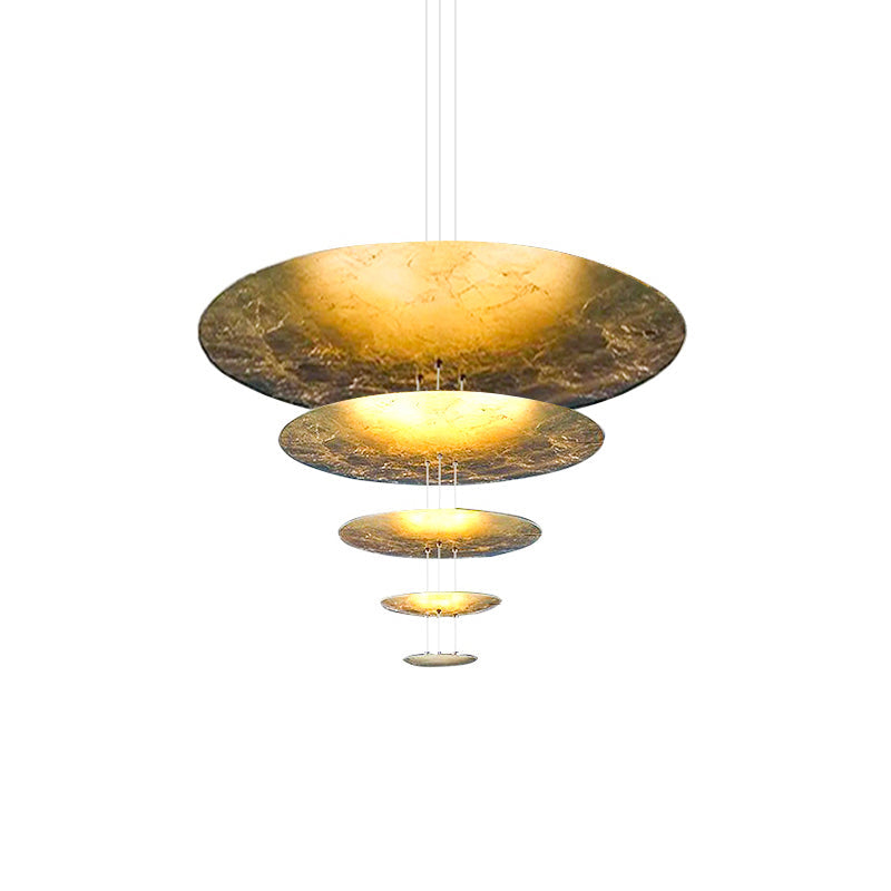 Phelion lampada a sospensione con foglia d'oro stratificata