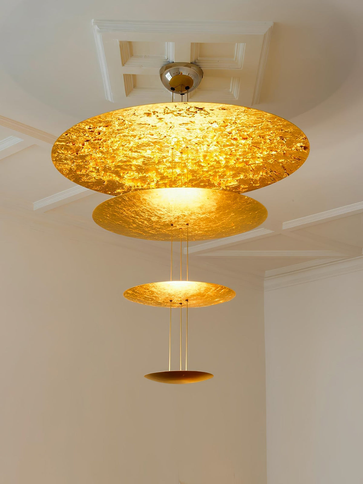 Phelion lampada a sospensione con foglia d'oro stratificata