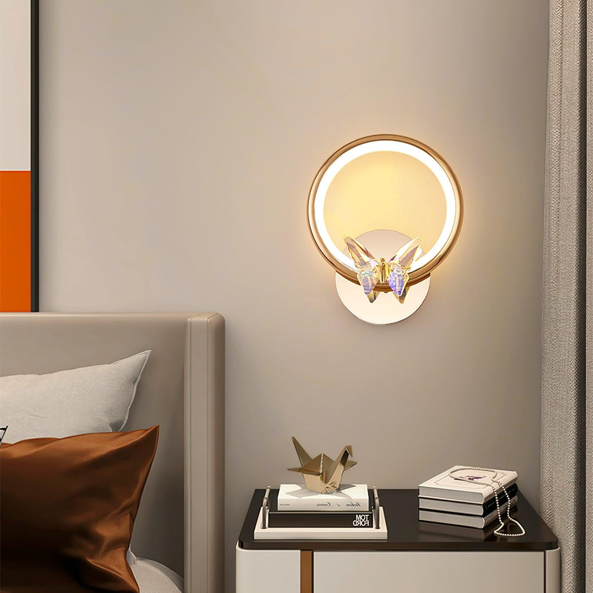 Ersoren Magic Butterfly Crystal lampada da parete