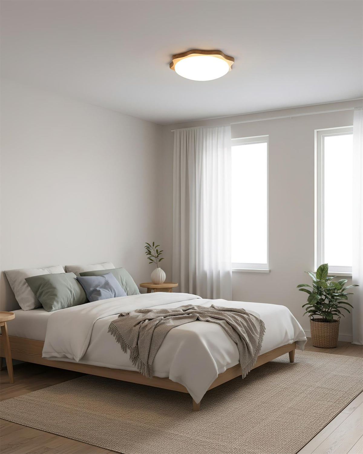 Rinaeria lampada da soffitto in legno