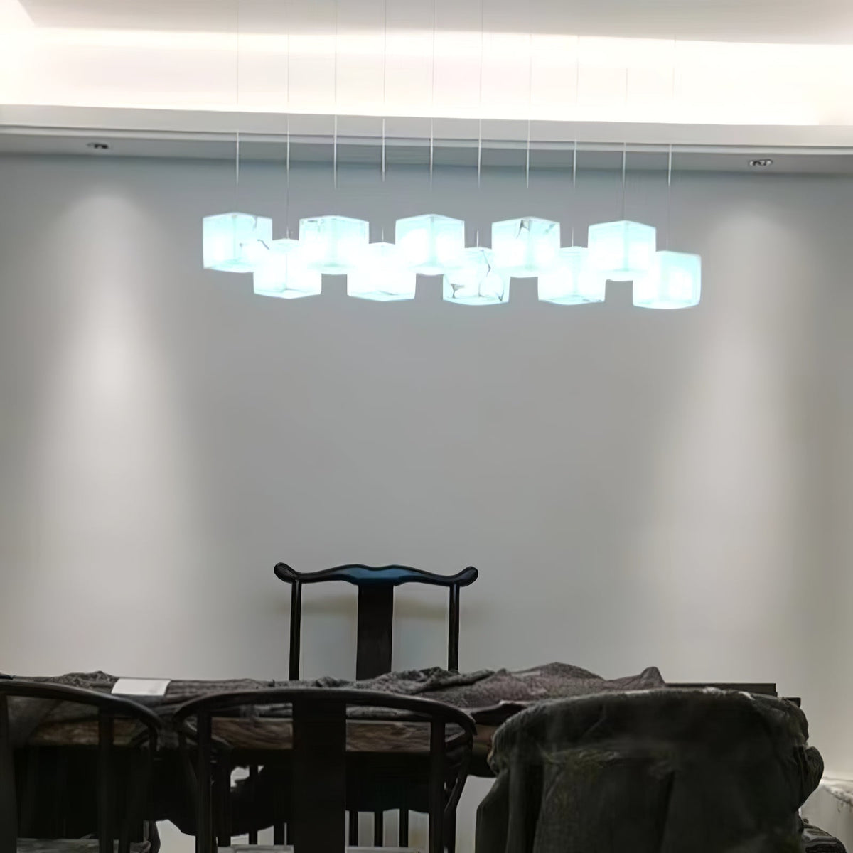 Lampadario alabastro Cubi Eleganza