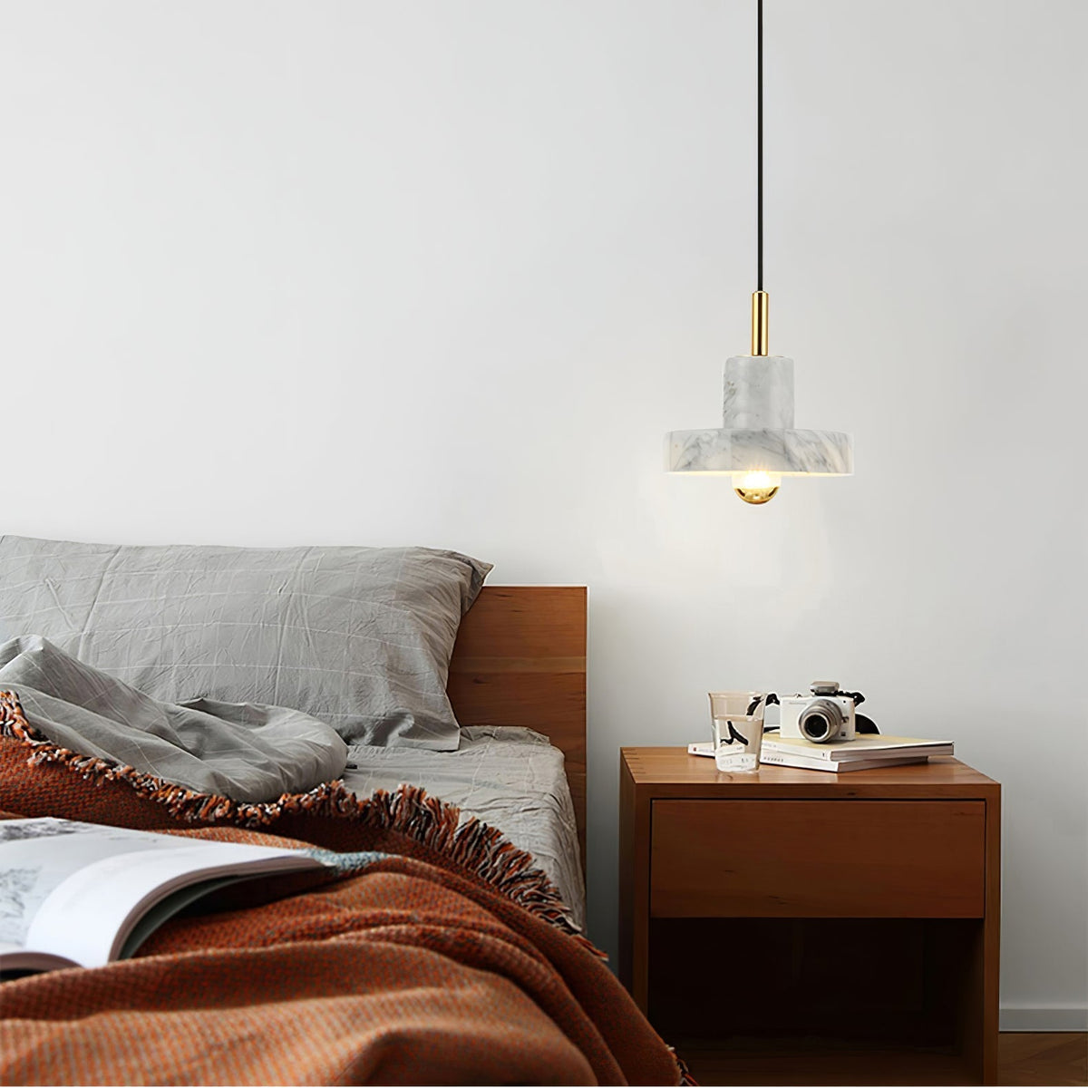 Cunorora lampada a sospensione Premium Nordic Art Aura in marmo