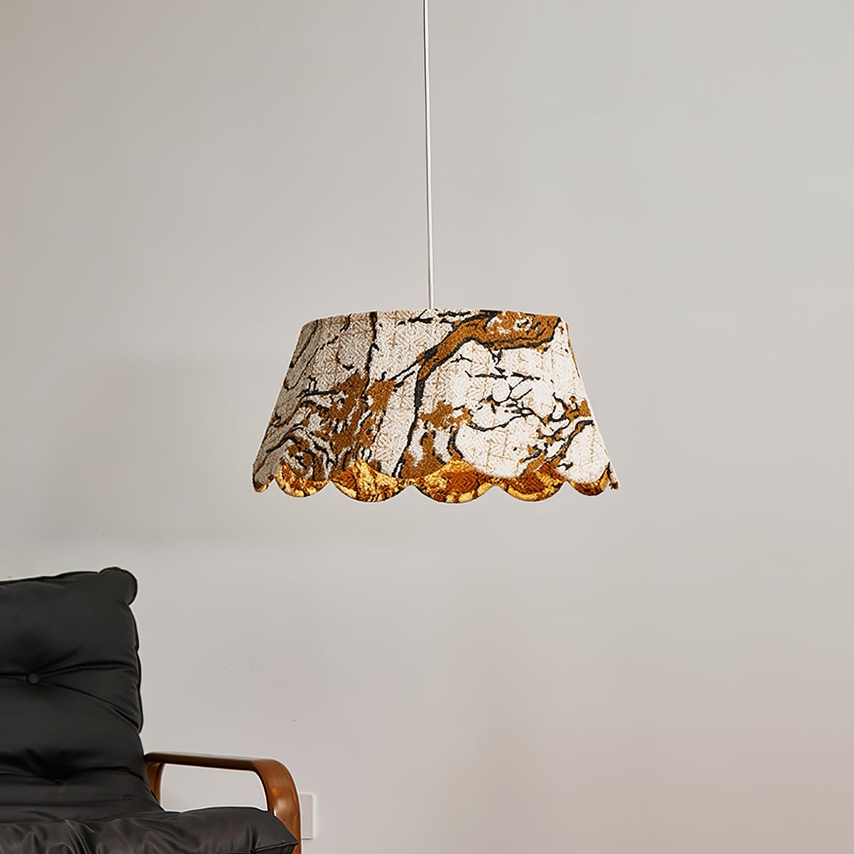 Vavenia lampada a sospensione Creativity Scallop tessuto