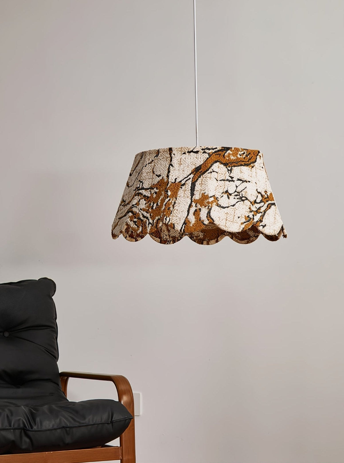 Vavenia lampada a sospensione Creativity Scallop tessuto