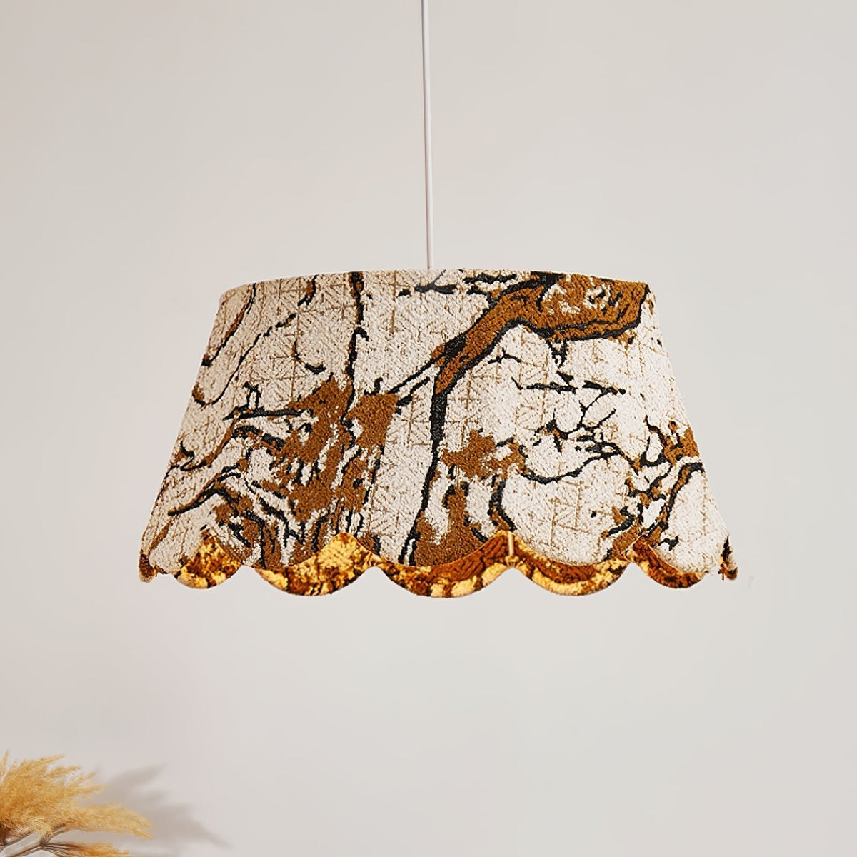 Vavenia lampada a sospensione Creativity Scallop tessuto