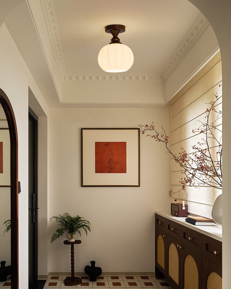 Alveneth lampada da soffitto in vetro artistico nordico premium