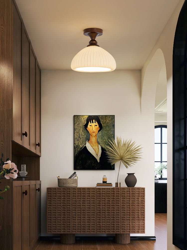 Alveneth lampada da soffitto in vetro artistico nordico premium