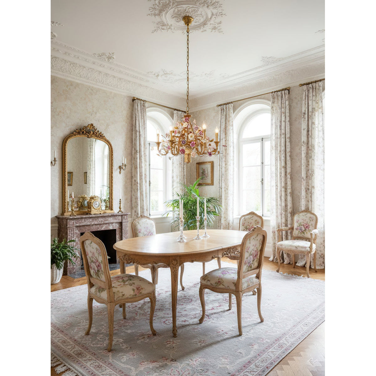 Corisande lampadario fiori