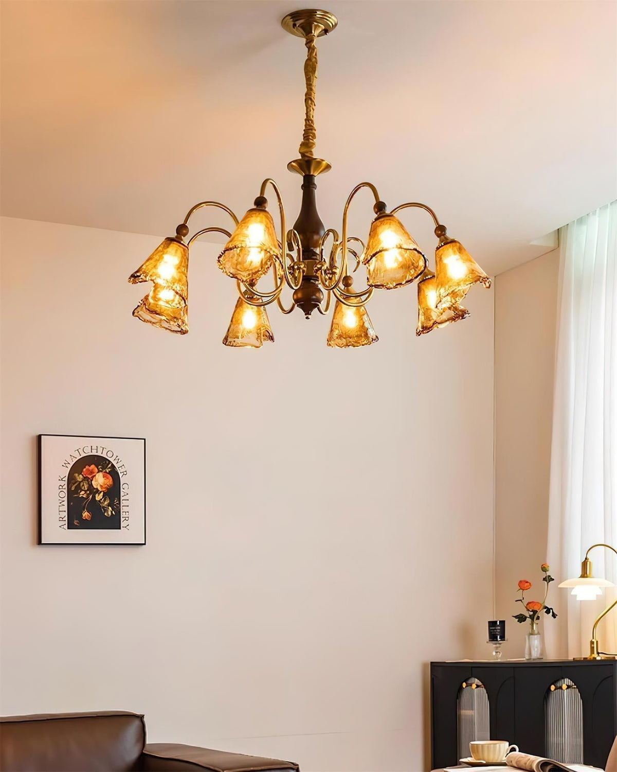 Amber-Bloom lampadario