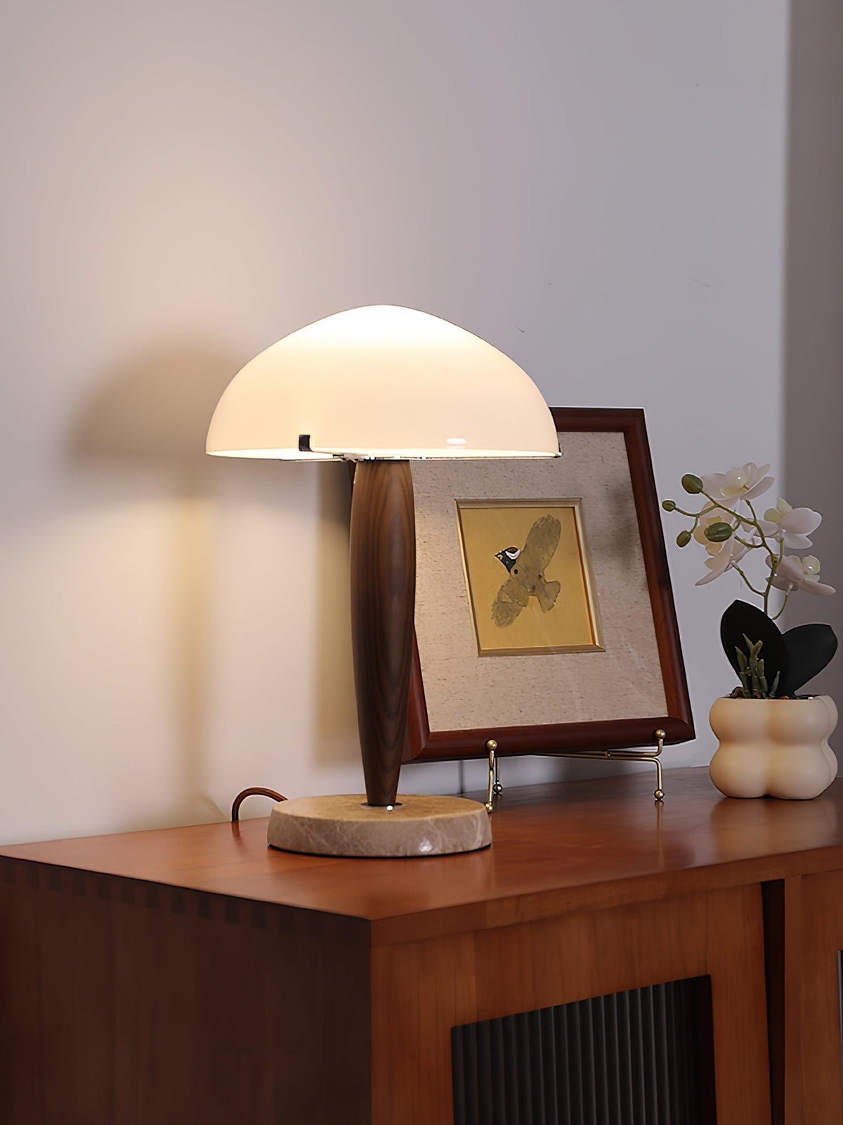 Jackson lampada da tavolo in vetro minimalista