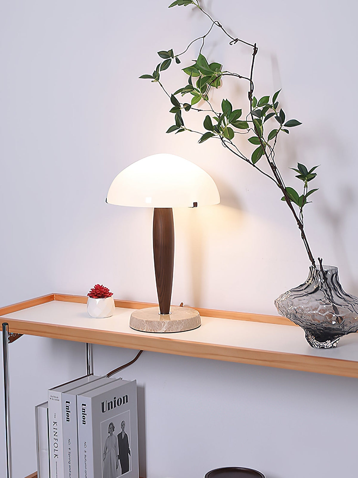 Jackson lampada da tavolo in vetro minimalista
