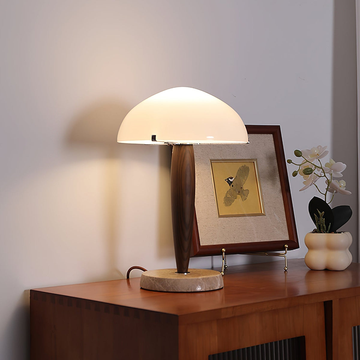 Jackson lampada da tavolo in vetro minimalista