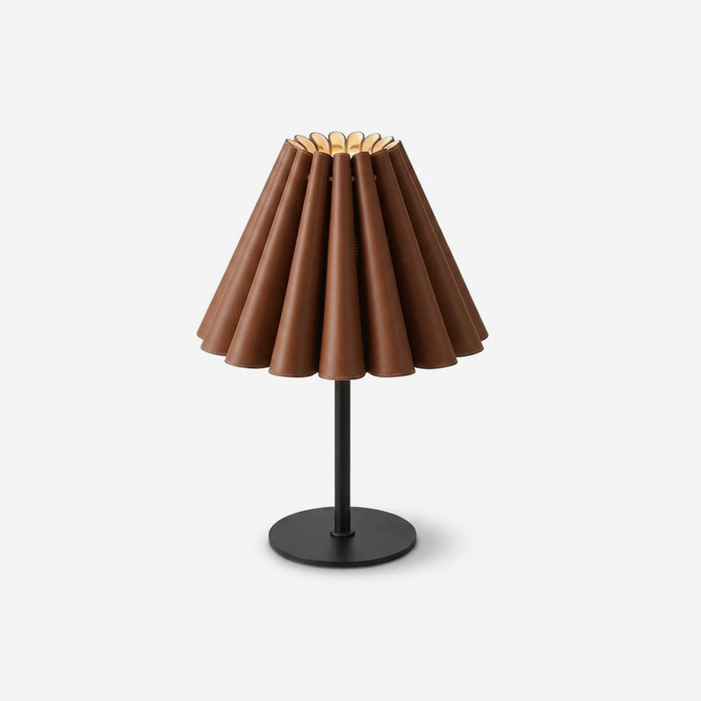Laurel lampada da tavolo in Pelle Color Tan